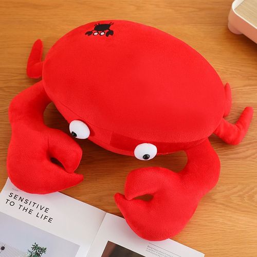Grande Poupée De Crabe Rouge, Poupée De Chiffon Chinoise En Crabe Rouge, Jouet Animal Marin Gros Crabe Rouge - 20 Cm 0,1 Kg