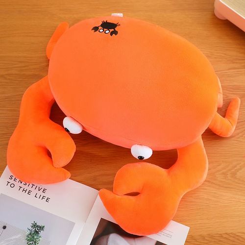 Grande Poupée De Crabe Rouge, Poupée De Chiffon Chinoise En Crabe Rouge, Jouet Animal Marin Crabe Orange - 50 Cm 0,46 Kg