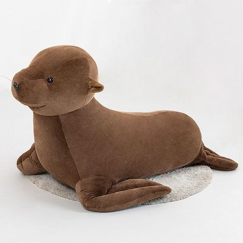 Poupée lion de mer en peluche, poupée d'aquarium, poupée de chiffon, ornements, cadeau pour enfants, pendentif Lion de mer - 150 cm (5,28 kg)