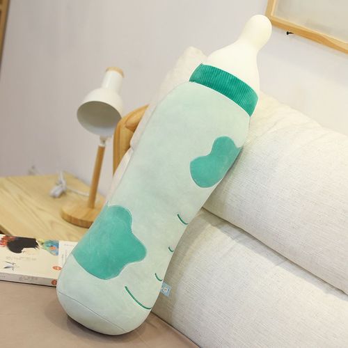 Oreiller En Peluche Pour Biberon, Lit Pour Enfant, Poupée Endormie, Accessoires De Tir, Cadeau D'anniversaire Amusant Vert-50cm
