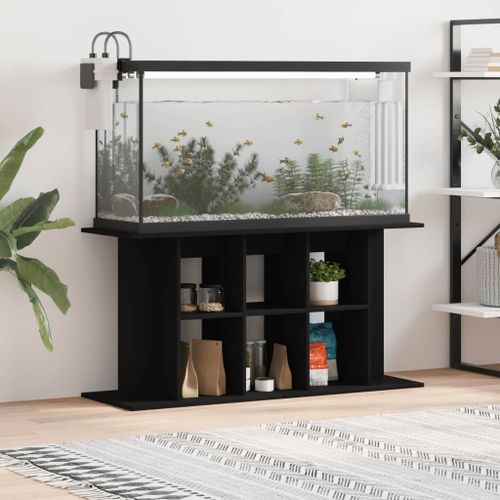 Vidaxl Support Pour Aquarium Noir 120x40x60 Cm Bois D'ingénierie