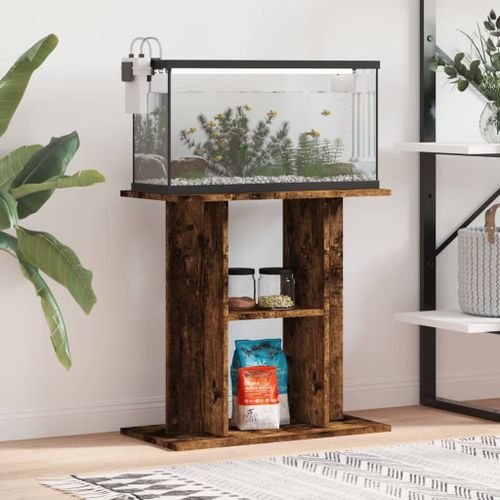 Vidaxl Support Pour Aquarium Chêne Fumé 60x30x60 Cm Bois D'ingénierie
