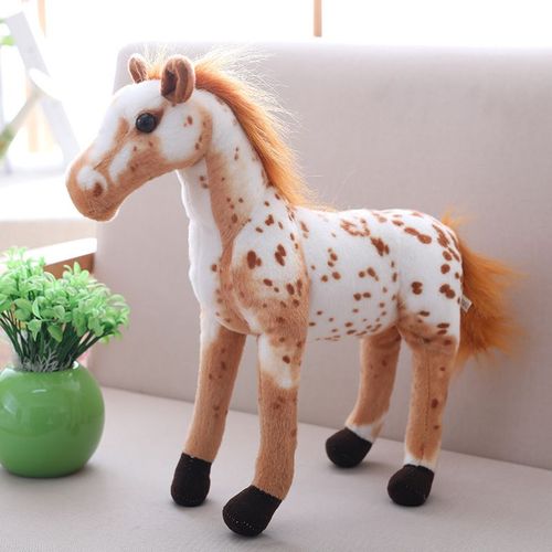 Poupées D'animaux, Poupées De Chevaux, Peluches, Ventes En Dépôt-Vente, Cadeaux Pour Enfants Cheval Lusha - Longueur Totale 50 Cm Verticale 40 Cm Environ 0,5 Kg