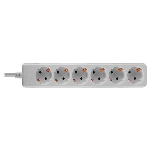 LINDY - Coupe-circuit - CA 250 V - 3500 Watt - connecteurs de sortie : 6 - 1.4 m cordon - blanc