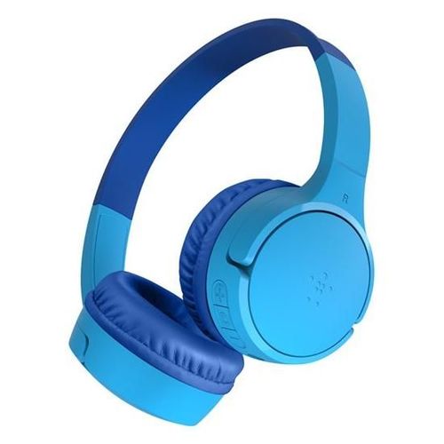 Belkin SoundForm Mini - Écouteurs avec micro - sur-oreille - Bluetooth - sans fil, filaire - jack 3,5mm - bleu
