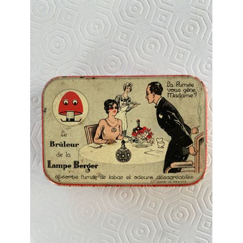 Boite Ancienne Brûleur De Lampe Berger