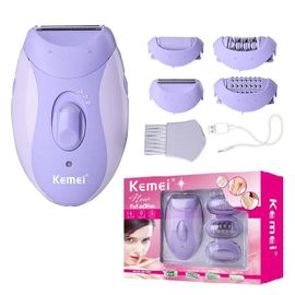 Épilateur Électrique Aste 4 En 1 Pour Femme, Rasoir Pour Le Visage, Le Corps, Les Jambes, Le Bikini, Les Ati Elles-Km6037 Box