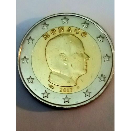 2 Euros 2017 Monaco Albert Ll 2e Carte. Fréquence 22%