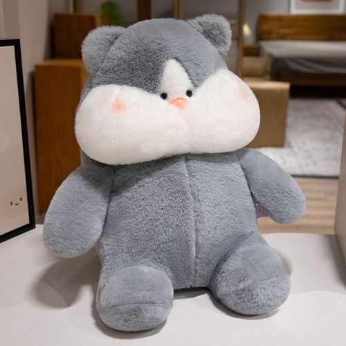 Peluche Douce En Forme De Chien Husky, Chiot Capybara, Oreiller De Couchage Pour Enfants Husky-23cm