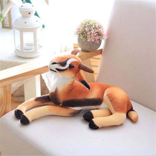 Adorable Poupée Antilope En Peluche Pour Enfants, Accessoire De Décoration Pour Chambre, Cadeau D'anniversaire Simulation D'antilope - 40 Cm