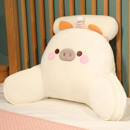 Coussin Lombaire En Forme D'animal De Dessin Animé, Coussin Lombaire Pour La Maison, Le Canapé, Le Bureau, Le Cou, Le Dortoir, Le Chevet Porcelet - Petit 40*50cm