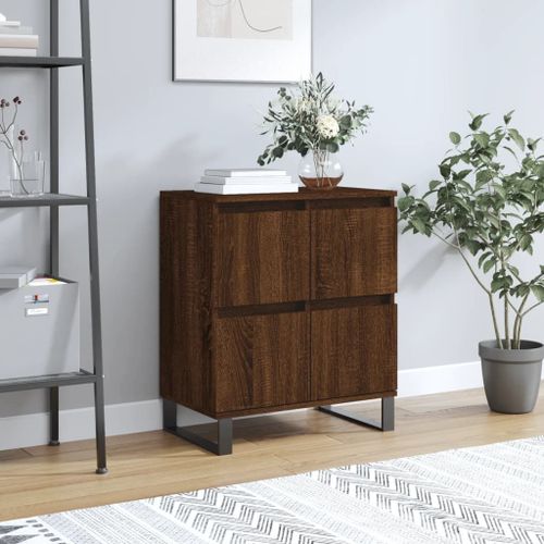 Vidaxl Buffet Chêne Marron 60x35x70 Cm Bois D'ingénierie
