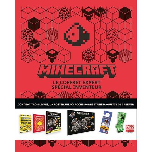 Minecraft, Le Coffret Expert Spécial Inventeur - Avec 3 Livres, 1 Poster, 1 Accroche-Porte Et 1 Maquette