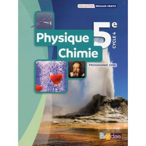 Physique-Chimie 5e - Programme 2016