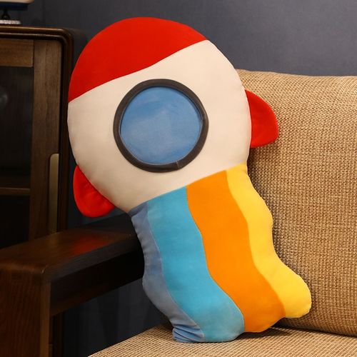 Poupée astronaute, jouet en peluche, vaisseau spatial, poupée de chiffon, poupée robot, cadeau pour la journée des enfants Fusée 60cm