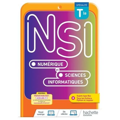 Numérique Et Sciences Informatiques Tle Spécialité Nsi