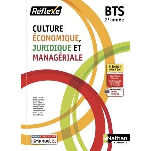 Culture Économique, Juridique Et Managériale Bts 2e Année