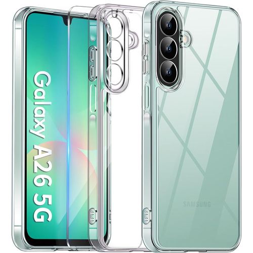 Coque Silicone Transparente + Verre Trempe Pour Samsung Galaxy A26 5g Little Boutik©
