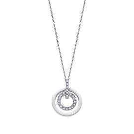 Collier Lotus Bliss Acier Double Anneaux