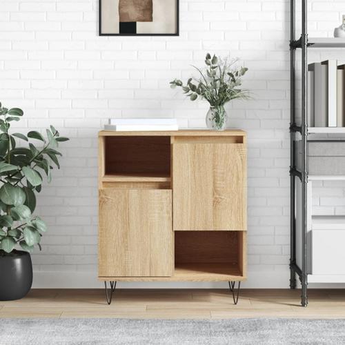 Vidaxl Buffet Chêne Sonoma 60x35x70 Cm Bois D'ingénierie