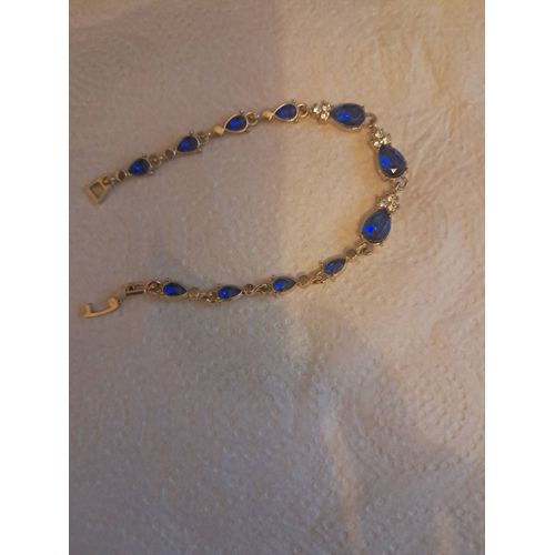 Gourmette, Bracelet Souple Muni De Cristaux De Swarovski
