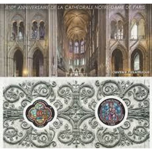 850ème Anniversaire De La Cathédrale Notre Dame De Paris Bouc Souvenir 78 Année 2013 N° 4714 4715 Yvert Et Tellier Luxe