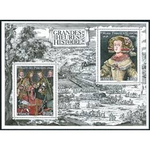 Les Grandes Heures De L'histoire De France (7) Traité Des Pyrénées Et Marie-Thérèse D'autriche Feuillet 5236 Année 2018 N° 5236 5237 Yvert Et Tellier Luxe