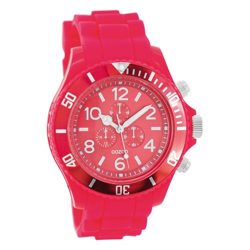 Montre Pour Homme Oozoo Timepieces Analogique Silicone Rose Uoc4837a