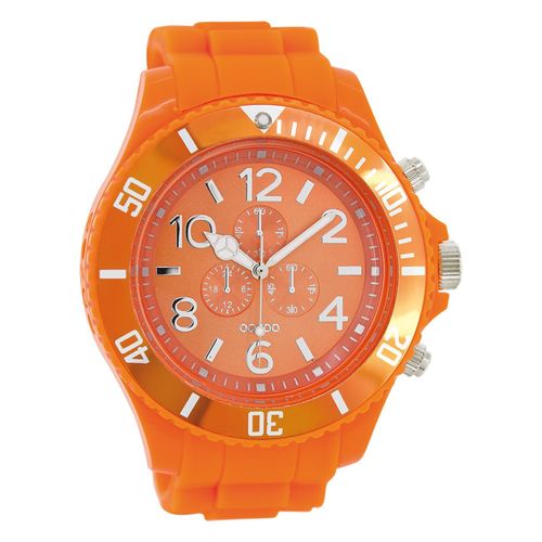 Montre Homme Oozoo Montres Analogiques Silicone Orange Uoc4826a
