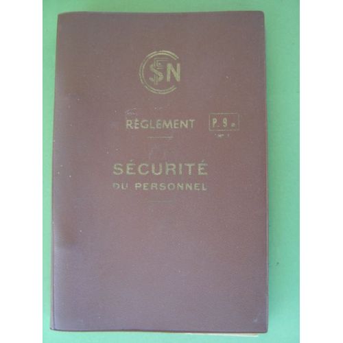 Sncf / Train Carnet/Livret Règlement Sécurité Personnel 1970 * Illustré *