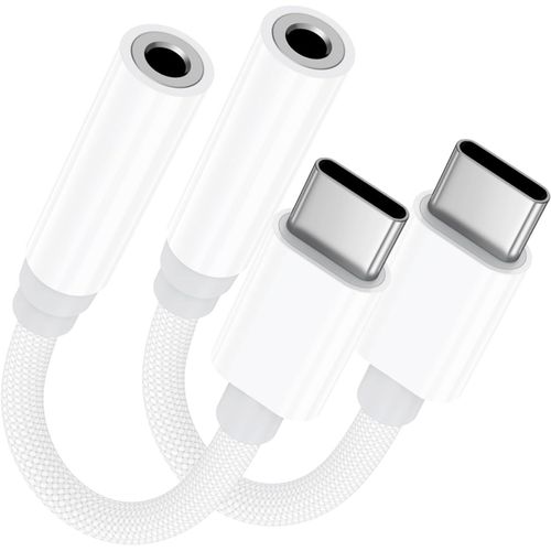Adaptateur Usb C Jack,2 Pack Adaptateur Jack Iphone 15 16 Pro/Max Aux Casque Écouteurs Audio Type-C Vers 3,5 Mm Dac Convertisseur Prise Kompatibel Mit Samsung Galaxy S24 S23 S22 S21/Ultra/Plus/Ipad