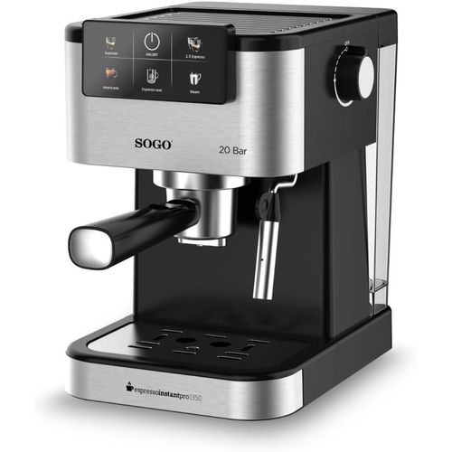 Machine à expresso Sogo ESPRESSO INSTANTPRO 1350 Argenté, Noir