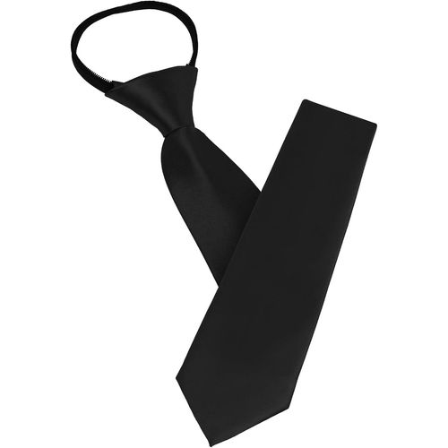 Cravate Homme,Noir Cravate Homme Pré-Nouée En Glissière,Cravate Réglables Pour Homme Avec Fermeture Éclair,Cravate Étroite N?uds Pré-Noués Accessoires De Costume De Mariage Affaires Formelle
