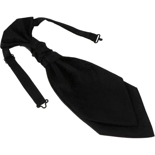 Cravate Accessoires De Déguisements Cravatte Accessoires De Costume Robes Habillées Costume Noir Pour Hommes Accessoire Vestimentaire Polyester Black