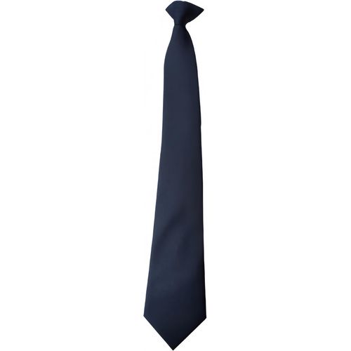 Cravate Solide Pour Hommes,Cravate À Clip Pour Uniforme Avec Boutonnières,Taille Unique Pour Adulte Unisexe 51cm