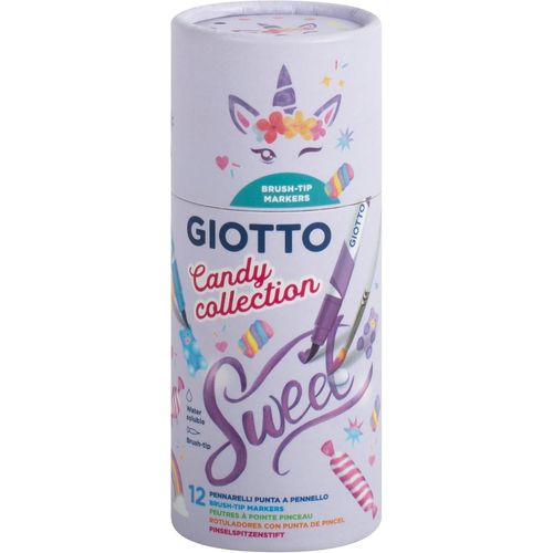 Candy Collection-Tube 12 Feutres Turbo Soft Brush + 1 Pinceau
