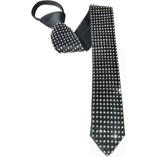 Cravate Réglable En Strass Pour Homme Avec Diamants Artificiels Brillants Et Brillants