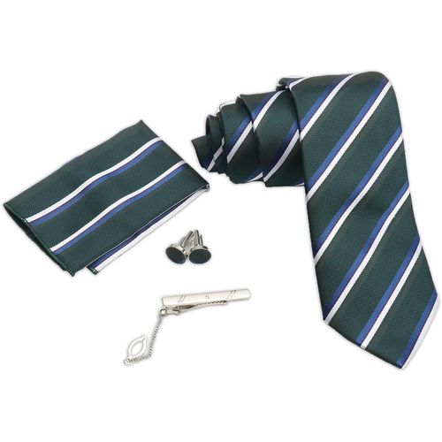 Ensemble De Cravates Pour Homme Avec Mouchoir De Poche,Boutons De Manchette,Épingle À Cravate,En Soie,Rayures En Soie,Cravate À Carreaux,Cravate D'affaires,Ensemble De Cravates Pour