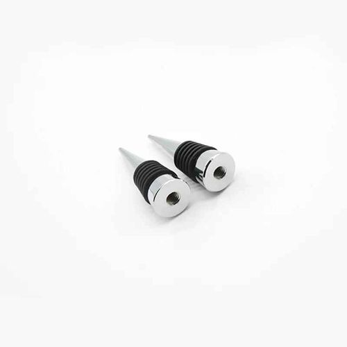 Bouchons De Bouteille De Vin Assemblés S Faits À La Main,Base De Bouchon En Alliage,Accessoires De Vin Bricolage,Outils De Bar Multicolores Disponibles,Vente En - Type 1 Pc Silver