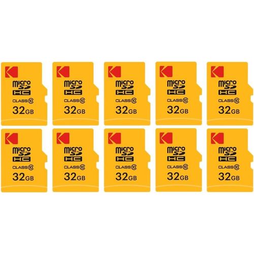 Pack De 10 Cartes Mémoire Micro Sdhc 32 Go Avec Adaptateur - Solution De Stockage Haute Vitesse
