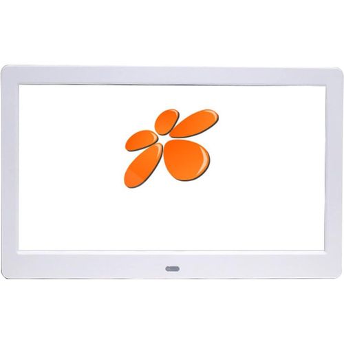 Cadre Photo Numérique De Mode Numérique De 7 Pouces Ultra-Étroits, Album Photo Électronique, Vidéo, Lecteur De Publicité, Entreprise, Cadre Photo Intelligent Avec Télécommande (Color : White)