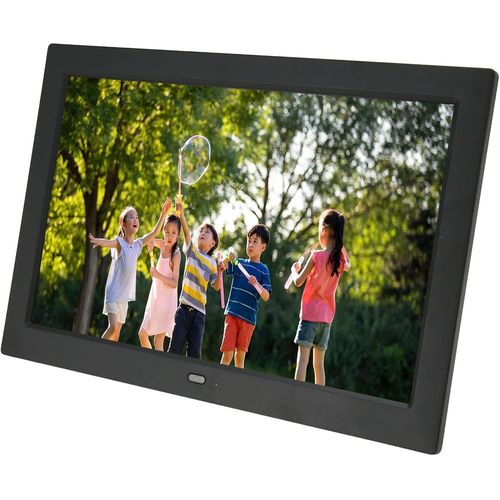 Cadre Photo Numérique À Écran Hd Ips 10,1 Pouces Avec Télécommande, Calendrier De Musique Vidéo 1080P, Plug And Play, Lecture De Musique De Fond, (Prise Ue)