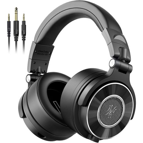Monitor 60 Casque Audio Flaire Professionnel Dj Studio, Hi-Res Audio Casque Avec Axe Pivotant À 180° Et Oreillettes, 3 Prise Jacks Avec Micro, Idéal Pour Enregistrement, Mixing, Créateurs