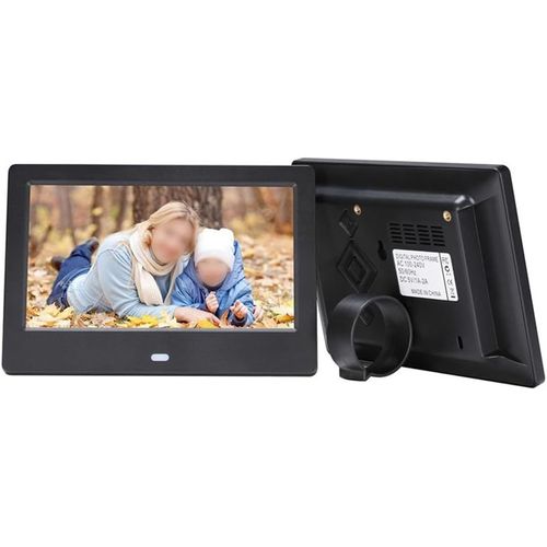 Cadre Photo Numérique Led Électronique Pour Lecture De Photos En Boucle - Cadre Photo Numérique Hd - Cadre Photo Numérique - Cadre Photo Numérique (17,8 Cm, Noir)