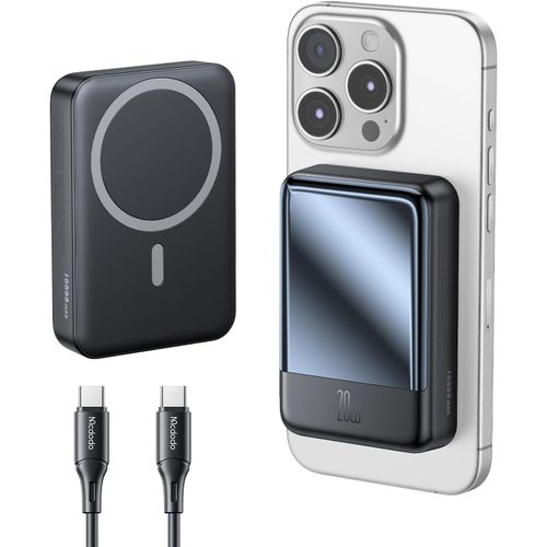 Magsafe Powerbank 20000mah, Power Bank Avec Fonction De Charge Rapide, Pd 20w, Fils Sans Fil Batterie Externe Usb-C, Batterie De Chargeur Portable Pour L'iphone 15/14/13/12