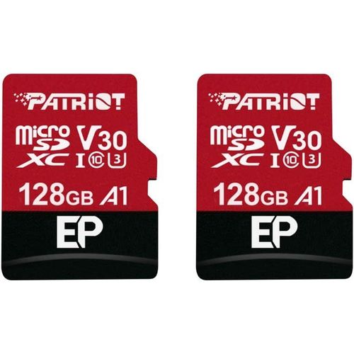 128Gb A1 / V30 Carte Mémoire Pour Téléphones Et Tablettes Android, Enregistrement Vidéo 4K - Pack De 2