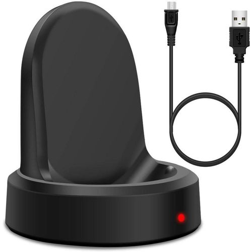 Chargeur Sans Fil Pour Samsung Gear S3, Frontier Et Classic, Station De Charge Avec Câble Usb, Accessoire Smart Watch, Chargeur Portable Pour Samsung Gear S3 Smartwatch(Noir)