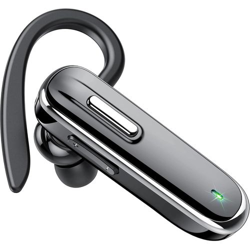 Oreillette Bluetooth Sans Fil Avec Cvc8.0 Double Microphone V5.3, Main Libre Bluetooth Oreillette 25 Heures D'appels Clairs Avec Boîtier De Chargement Rapide Par Usb-C Pour Iphone, Android, Pc