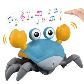 Generic Jouet pour bébé crabe rampant avec musique, jouet interactif  lumineux à LED - Prix pas cher