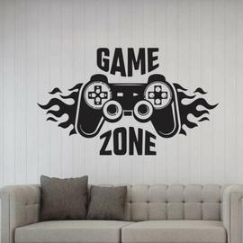 Autocollant mural de zone de jeu GAMER autocollant mural en PVC